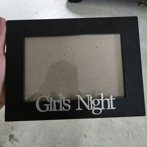Black 'Girls Night' Photo Frame & Silver Photo Frame